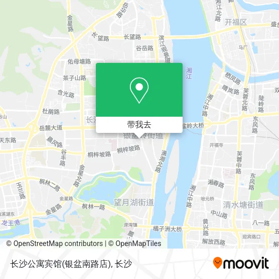 长沙公寓宾馆(银盆南路店)地图