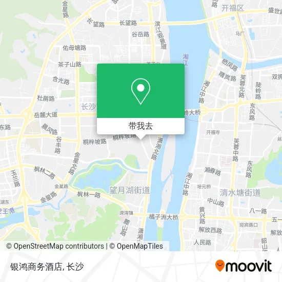 银鸿商务酒店地图