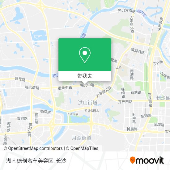 湖南德创名车美容区地图