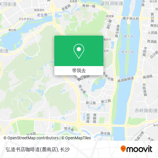 弘道书店咖啡道(麓南店)地图