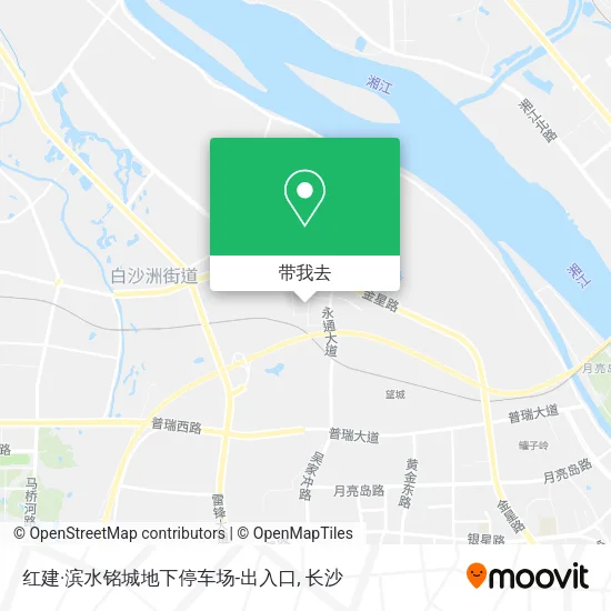 红建·滨水铭城地下停车场-出入口地图