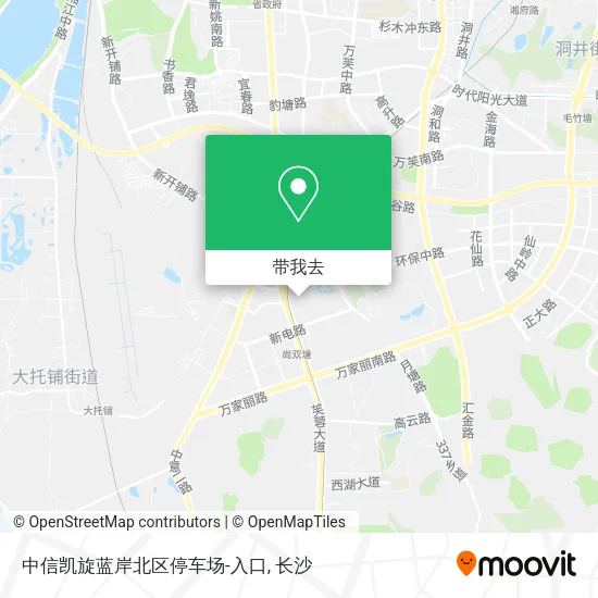 中信凯旋蓝岸北区停车场-入口地图