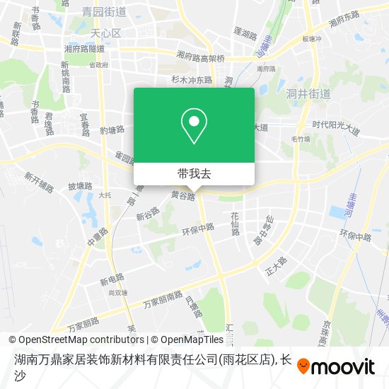 湖南万鼎家居装饰新材料有限责任公司(雨花区店)地图