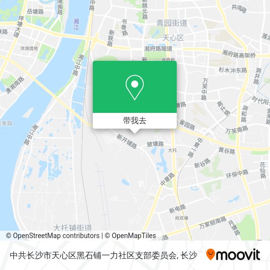 中共长沙市天心区黑石铺一力社区支部委员会地图