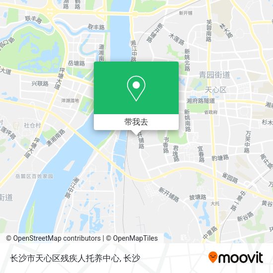 长沙市天心区残疾人托养中心地图