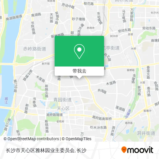 长沙市天心区雅林园业主委员会地图