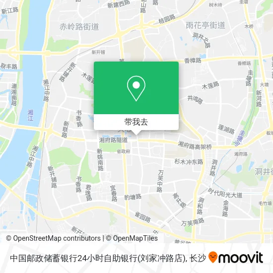 中国邮政储蓄银行24小时自助银行(刘家冲路店)地图