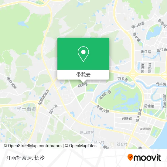 汀雨轩茶居地图