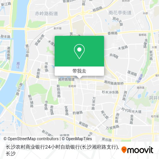 长沙农村商业银行24小时自助银行(长沙湘府路支行)地图