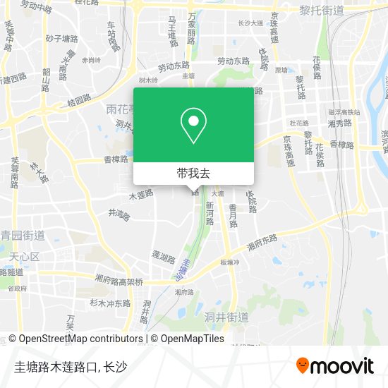 圭塘路木莲路口地图