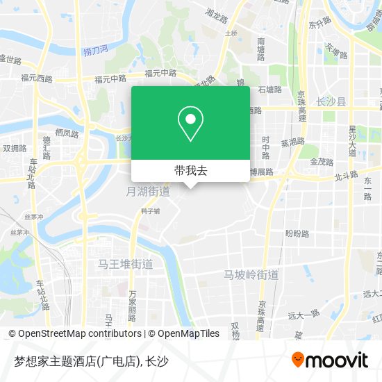 梦想家主题酒店(广电店)地图