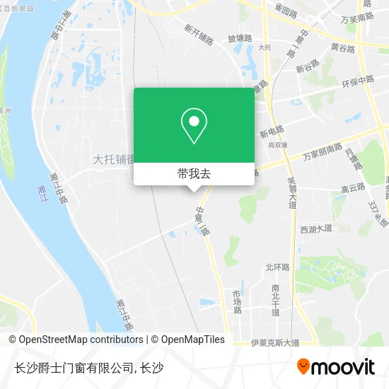 长沙爵士门窗有限公司地图