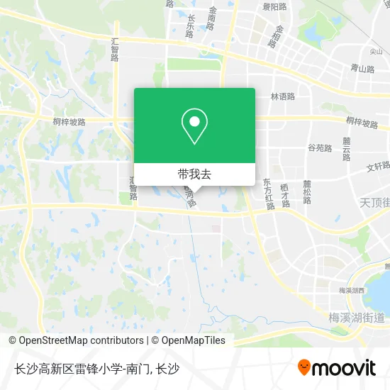 长沙高新区雷锋小学-南门地图
