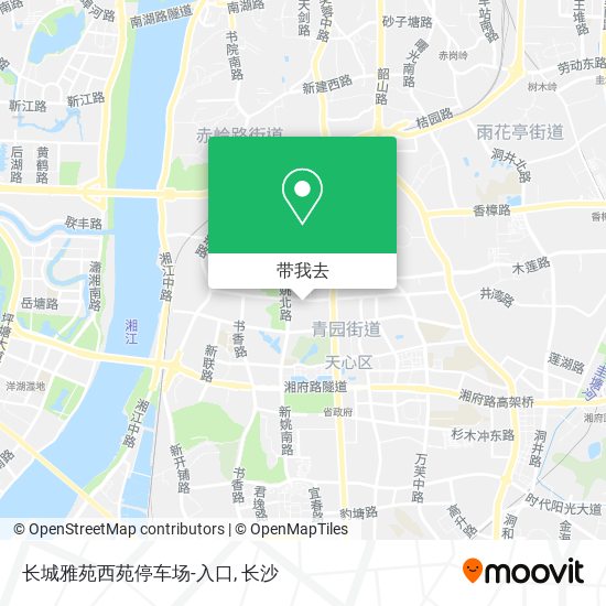 长城雅苑西苑停车场-入口地图
