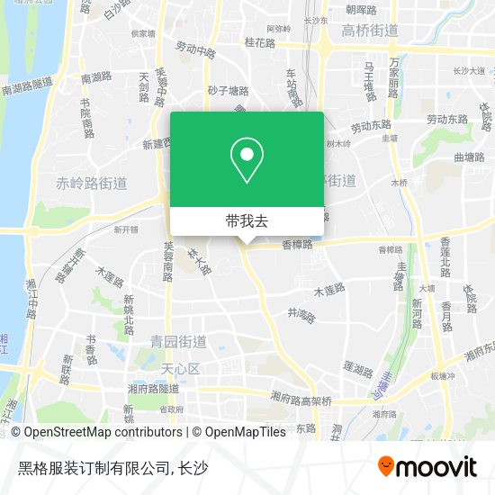 黑格服装订制有限公司地图