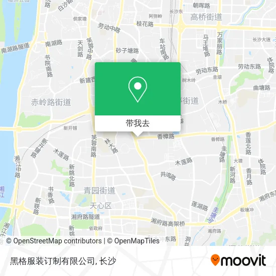 黑格服装订制有限公司地图