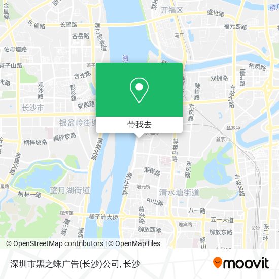 深圳市黑之蛛广告(长沙)公司地图