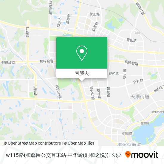 w115路(和馨园公交首末站-中华岭(润和之悦))地图