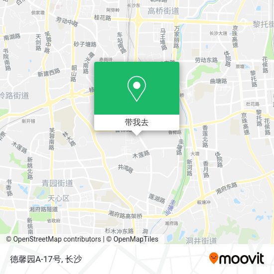 德馨园A-17号地图