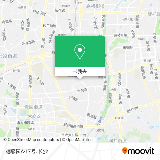 德馨园A-17号地图