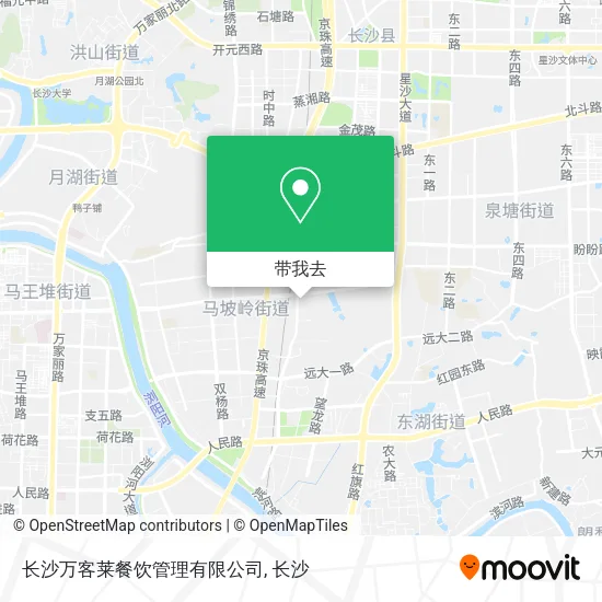 长沙万客莱餐饮管理有限公司地图