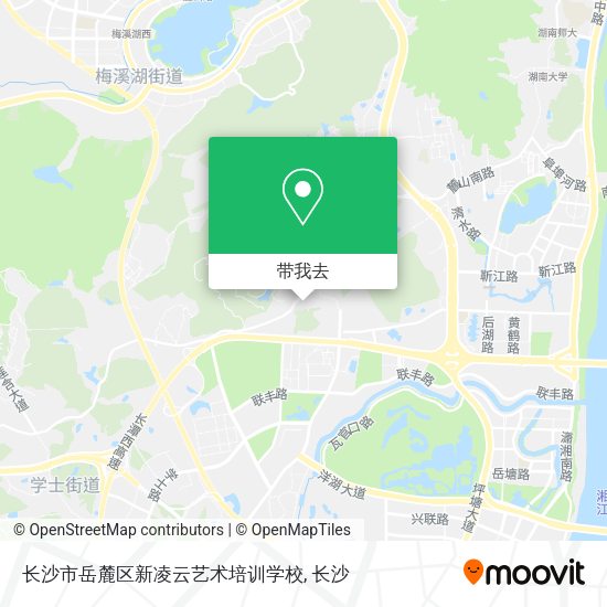 长沙市岳麓区新凌云艺术培训学校地图