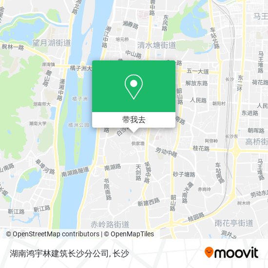 湖南鸿宇林建筑长沙分公司地图