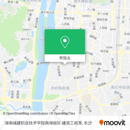 湖南城建职业技术学院南湖校区-建筑工程系地图