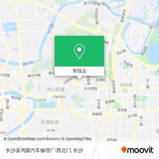 长沙县鸿圆汽车修理厂-西北门地图