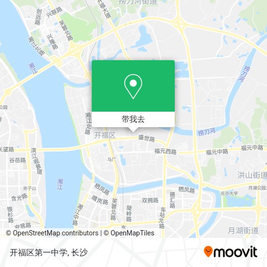 开福区第一中学地图