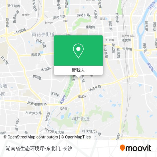 湖南省生态环境厅-东北门地图