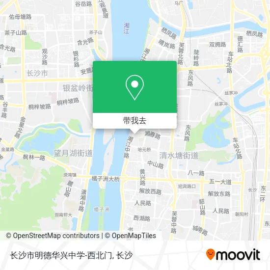 长沙市明德华兴中学-西北门地图