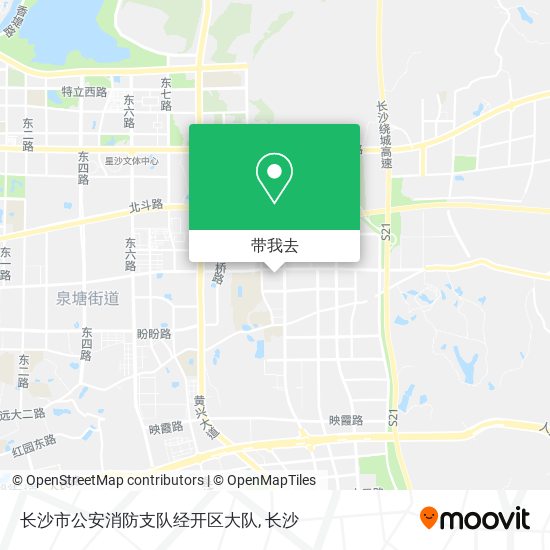 长沙市公安消防支队经开区大队地图