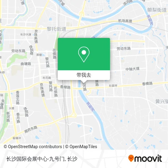 长沙国际会展中心-九号门地图