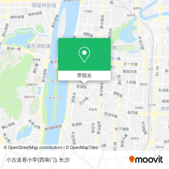 小古道巷小学(西南门)地图