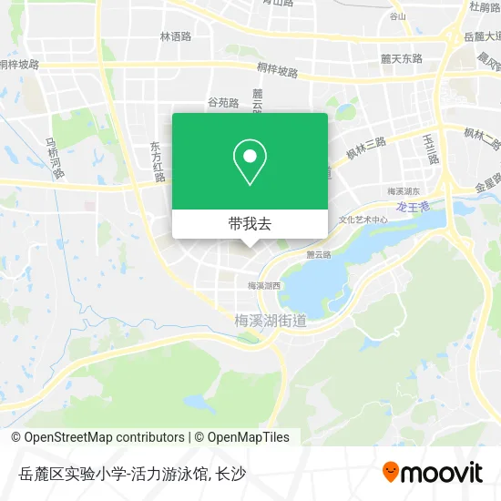 岳麓区实验小学-活力游泳馆地图