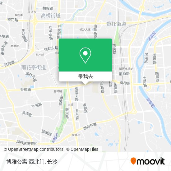 博雅公寓-西北门地图