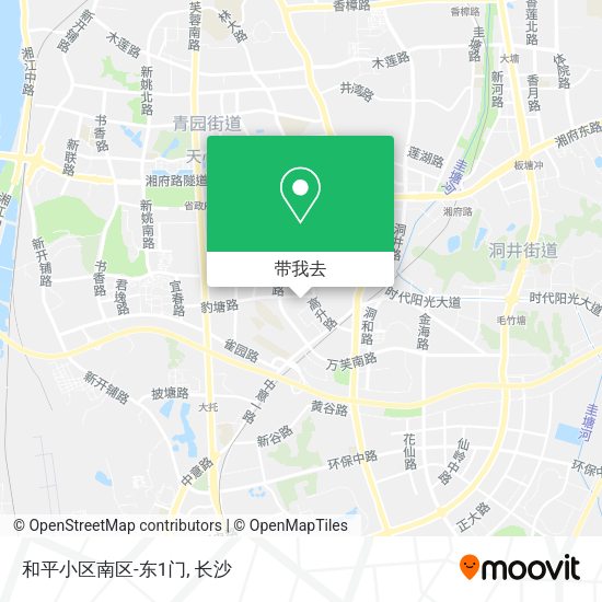 和平小区南区-东1门地图