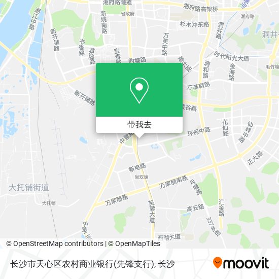 长沙市天心区农村商业银行(先锋支行)地图