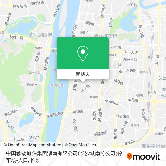 中国移动通信集团湖南有限公司(长沙城南分公司)停车场-入口地图