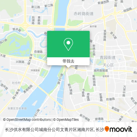 长沙供水有限公司城南分公司文青片区湘南片区地图