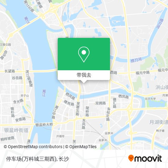 停车场(万科城三期西)地图