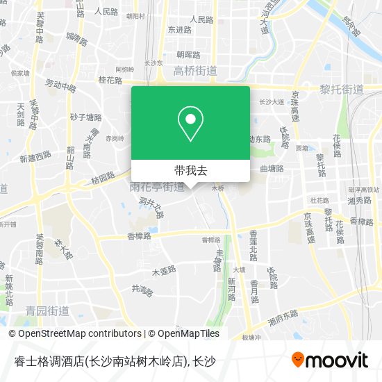 睿士格调酒店(长沙南站树木岭店)地图