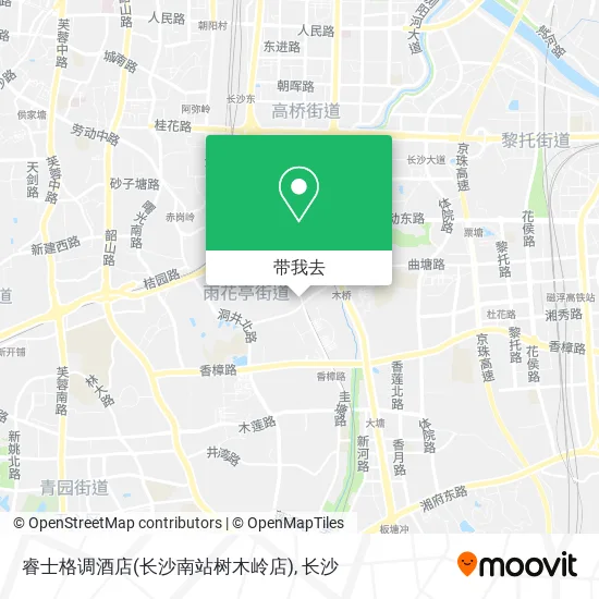 睿士格调酒店(长沙南站树木岭店)地图