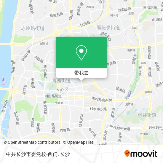 中共长沙市委党校-西门地图