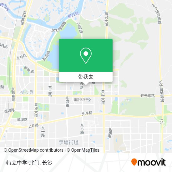 特立中学-北门地图