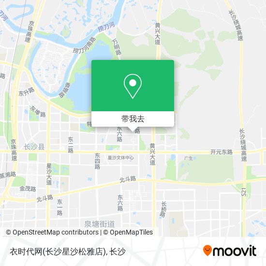 衣时代网(长沙星沙松雅店)地图