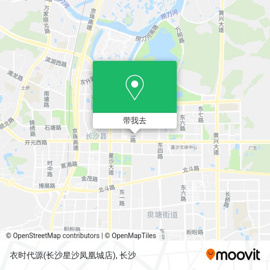 衣时代源(长沙星沙凤凰城店)地图