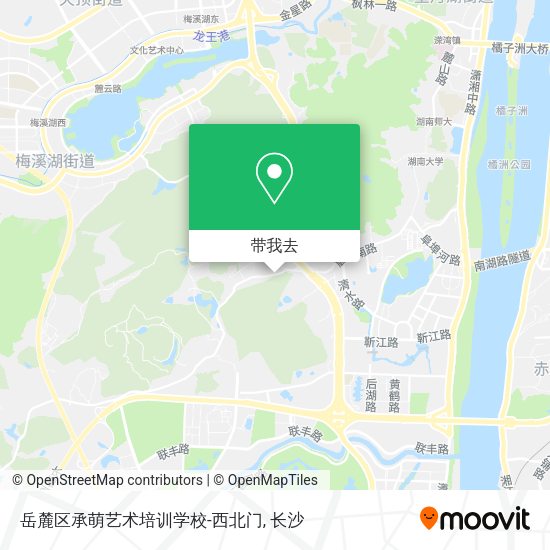 岳麓区承萌艺术培训学校-西北门地图