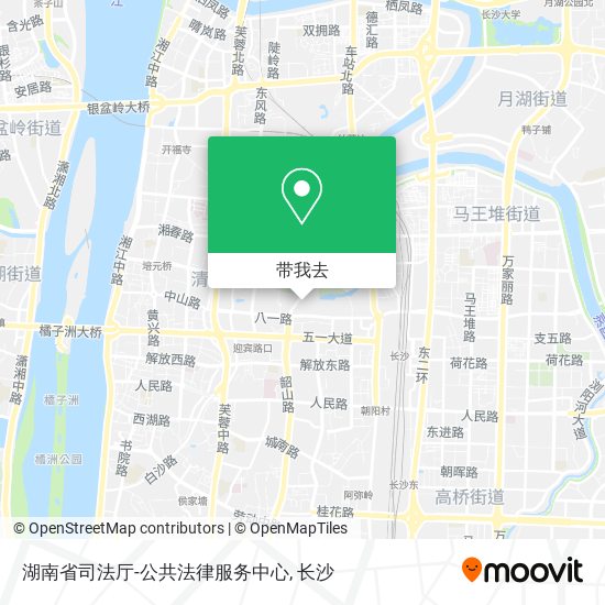 湖南省司法厅-公共法律服务中心地图
